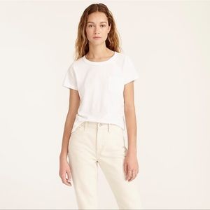 NWT J Crew. Essential fitted pocket T-shirt. AW126 3x